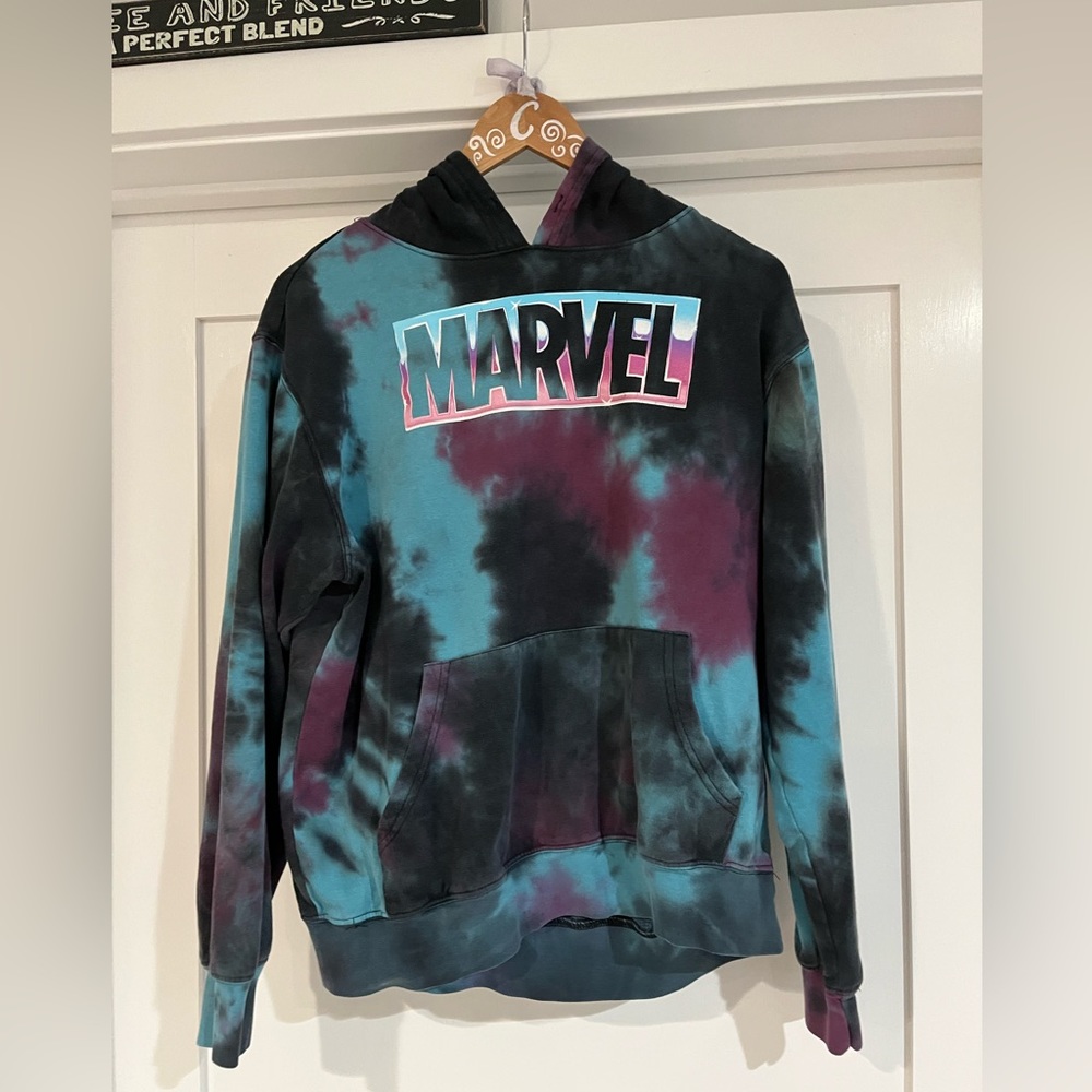 Marvel Tie-Dye Hoodie Sweatshirt